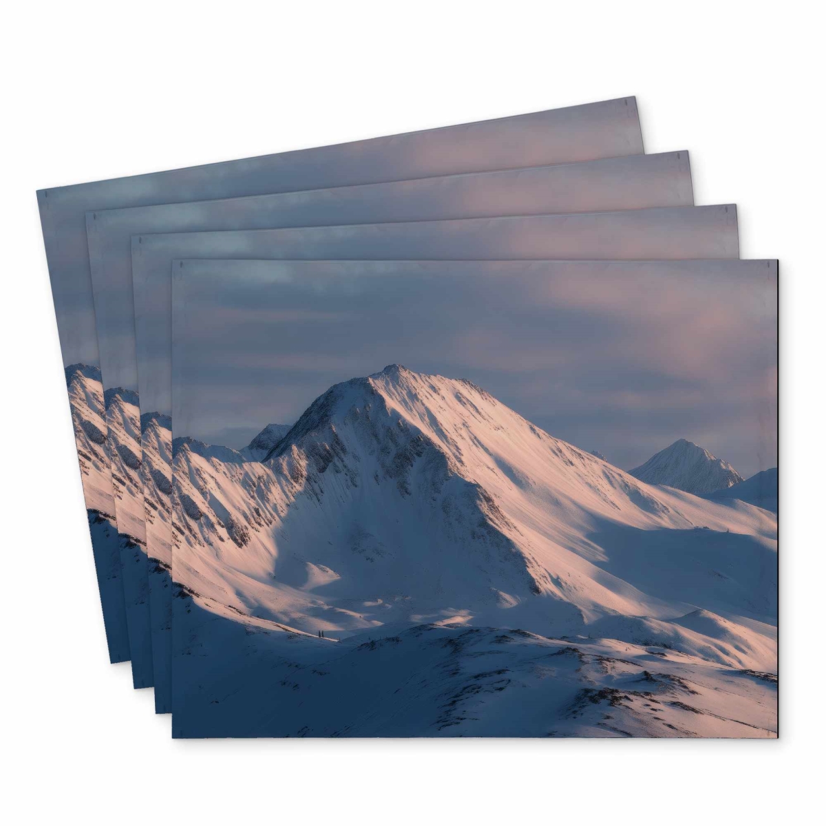 Picture of Conscious Sales C4PP1418D51ANX Icy Peaks Polyester Placemat - Stylish Home Decor Accessory - 14 x 18 in.