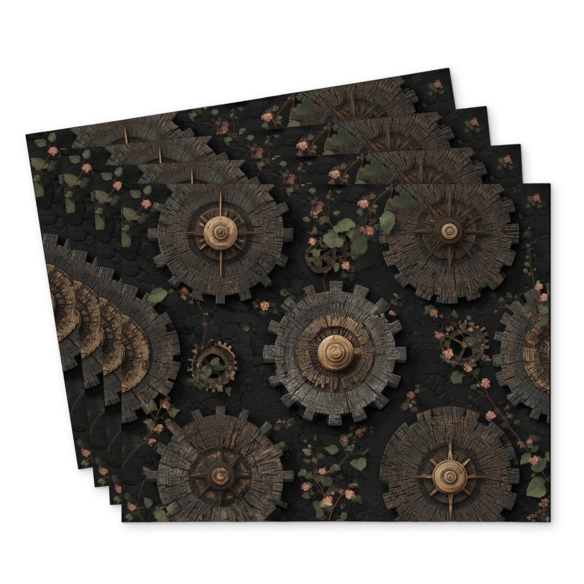 Picture of Conscious Sales C4PP1418JUJOJJ 14 x 18 in. Cog Pattern Polyester Placemat - Stylish Home Accessory