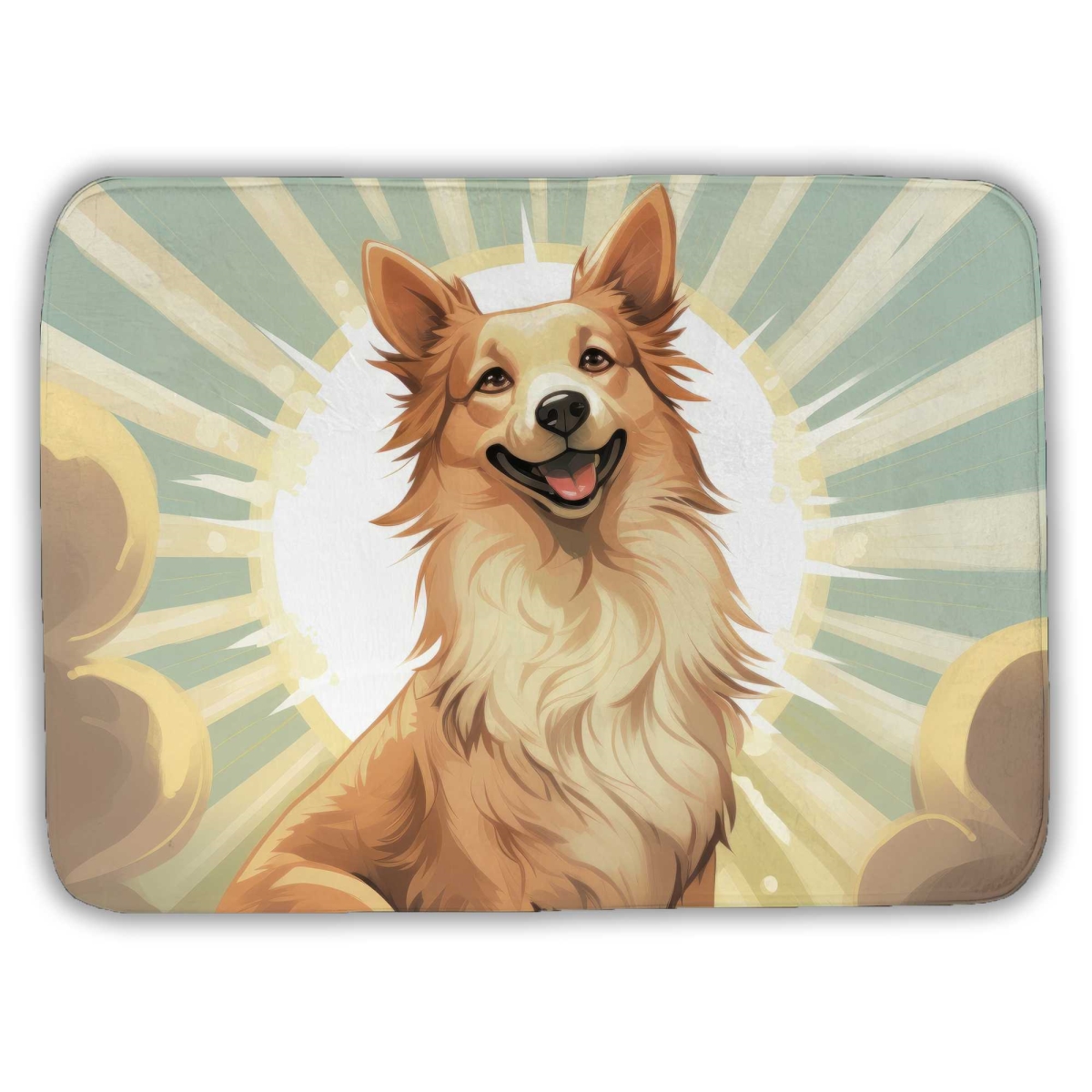 C1BM1724T1P5MR 17 x 24 in. Whose A Good Boy - Turquoise Bath Mat for Home Decor