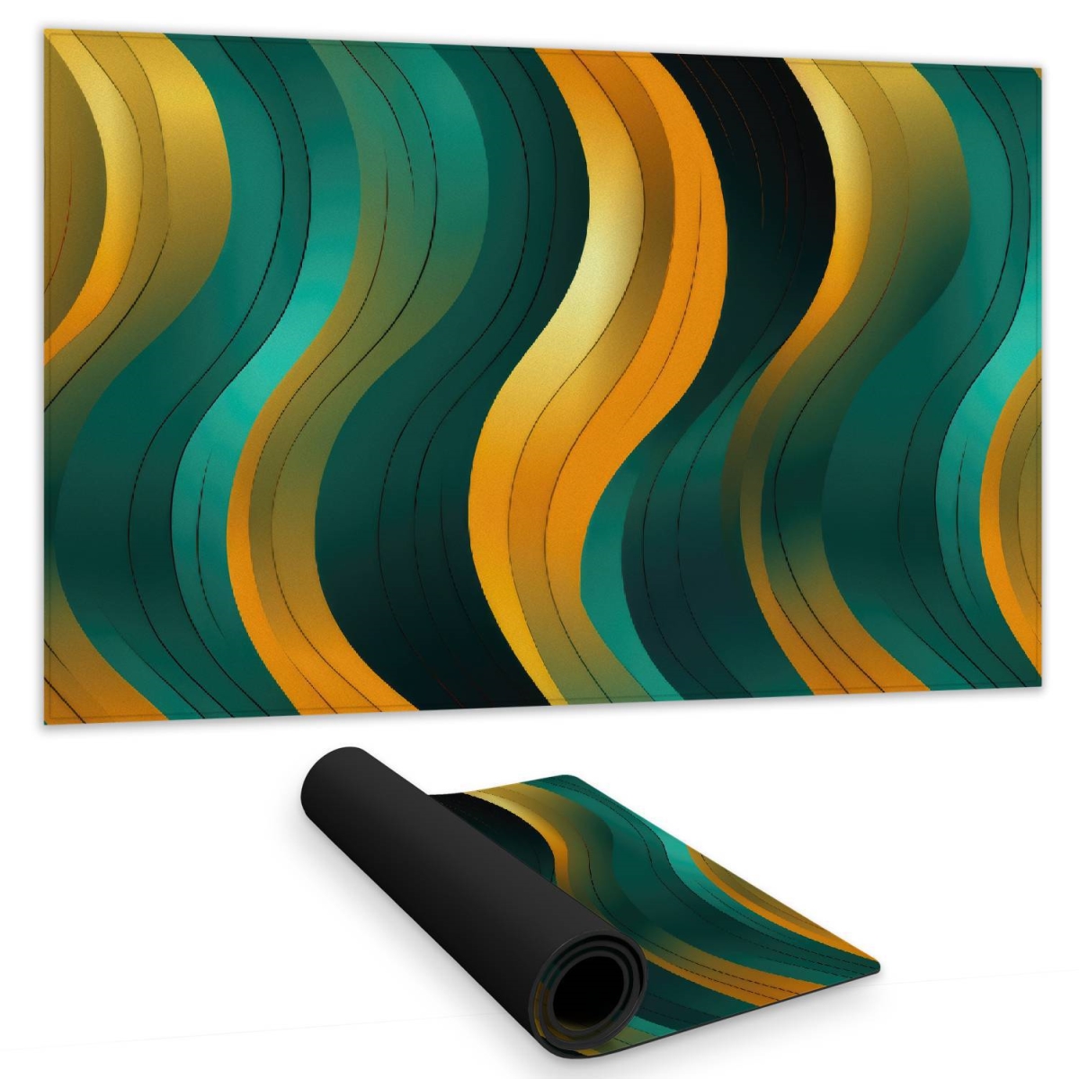 C1DM1424S5LWD0 14 x 24 in. Voluptuous Turquoise Gaming Mat for Stylish Home Decor