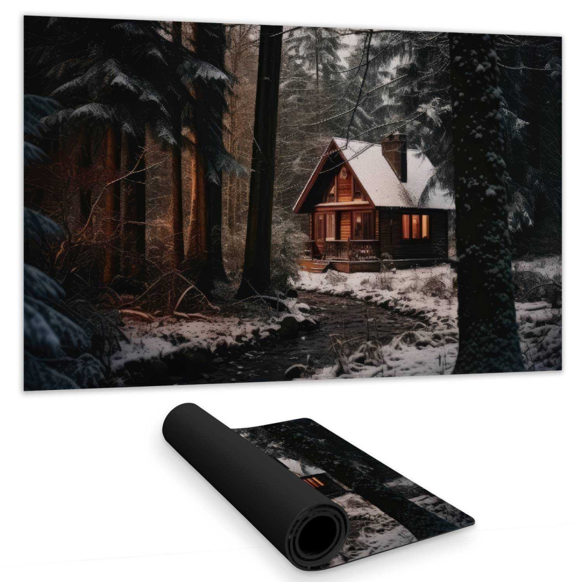 Concius Sales C1DM1424TNFYSG 14 x 24 in. By the river - Orange Gaming Mat - Stylish Design
