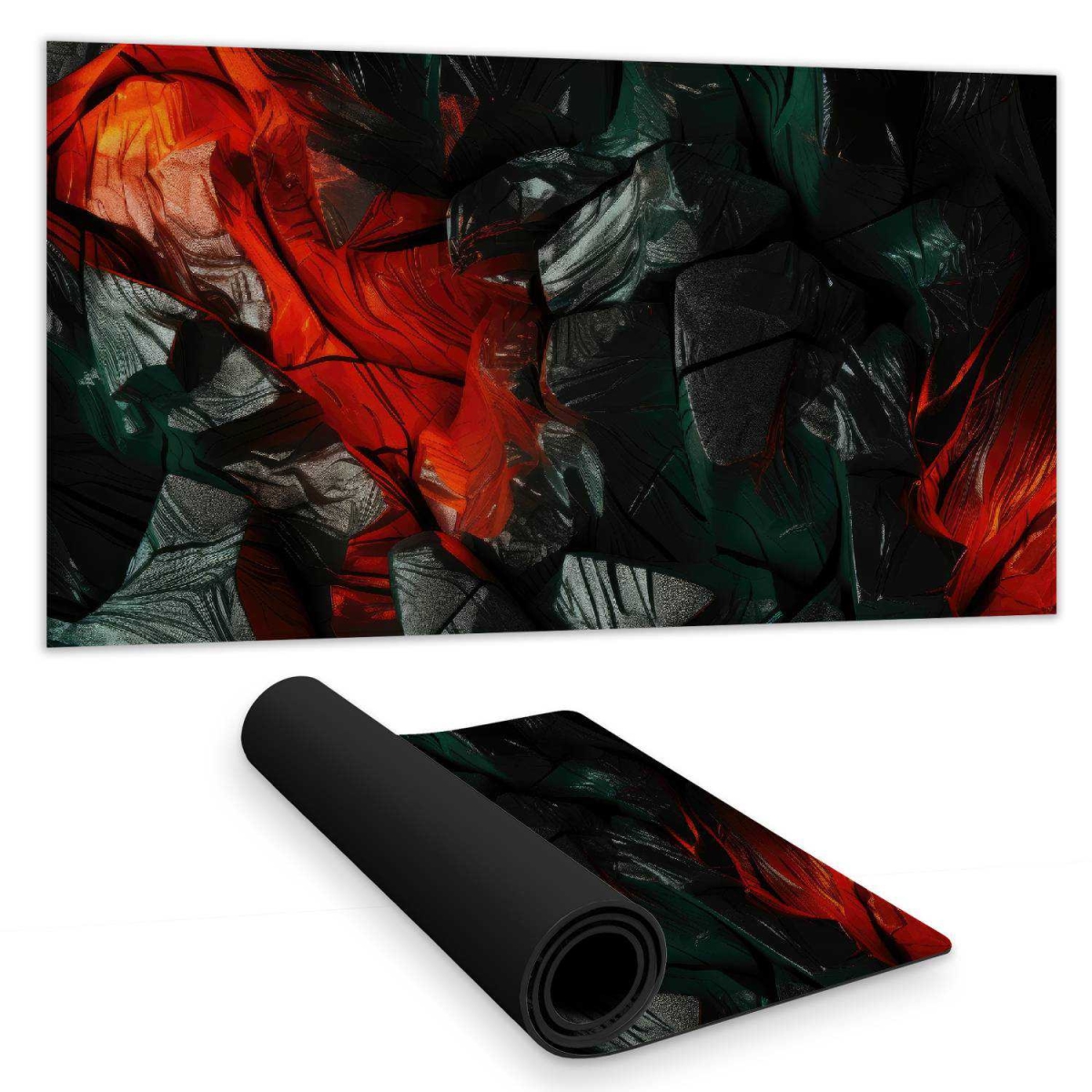 C1DM15315EGB7O 16 x 32 in. Hiding Under Red Desk Mat for Home Decor - Stylish & Durable