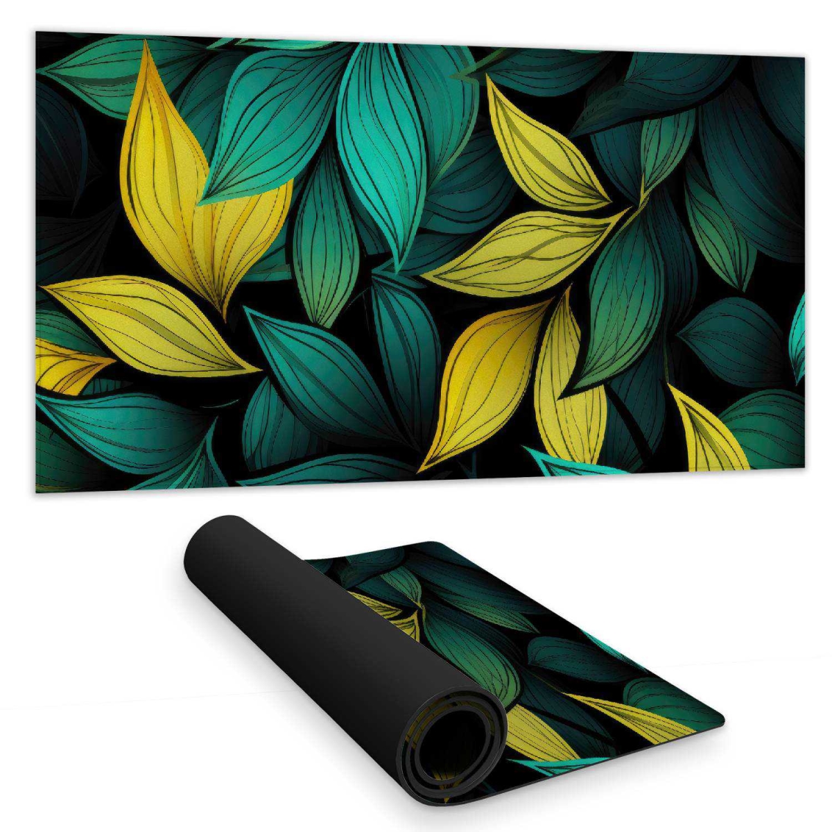 C1DM15318GEWCE 16 x 32 in. Potent Aroma Yellow Desk Mat - Stylish Home Decor Accent