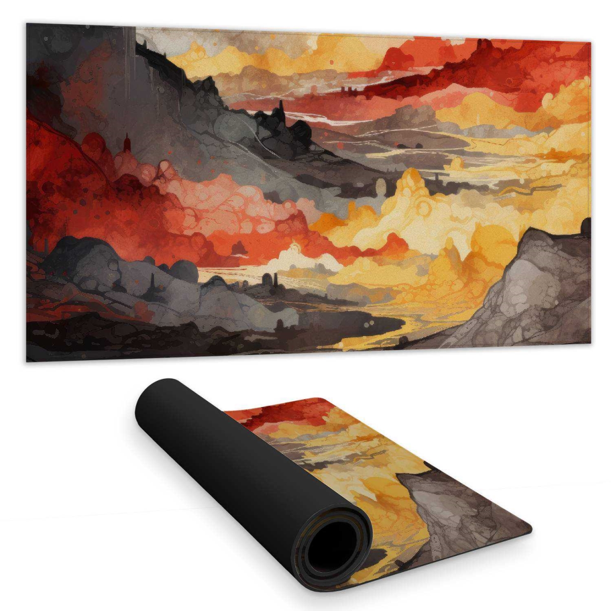 Concius Sales C1DM1531CX1V9X 16 x 32 in. Scolding Land Desk Mat - Stylish Home Decor Desk Pad