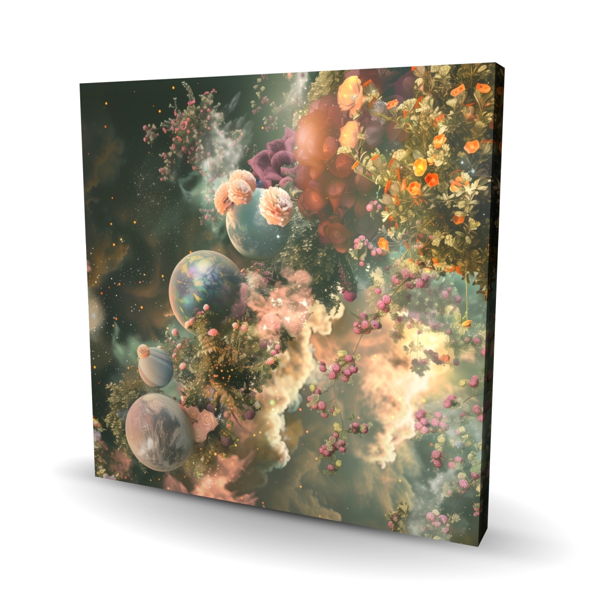 C1RC2424D0BFVP 24 x 24 in. Bloom Space Gray Canvas - Elegant Home Decor for Any Room