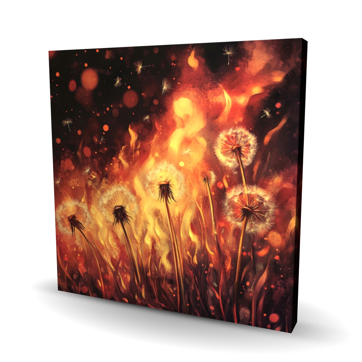 C1RC2424G1JWFA 24 x 24 in. Dandy Fire - Yellow Canvas Home Decor for Vibrant Spaces