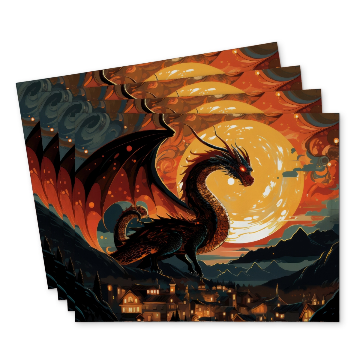 Picture of Conscious Sales C4PP1418O05YGI 14 x 18 in. Imminent Destruction Polyester Placemat for Home Decor