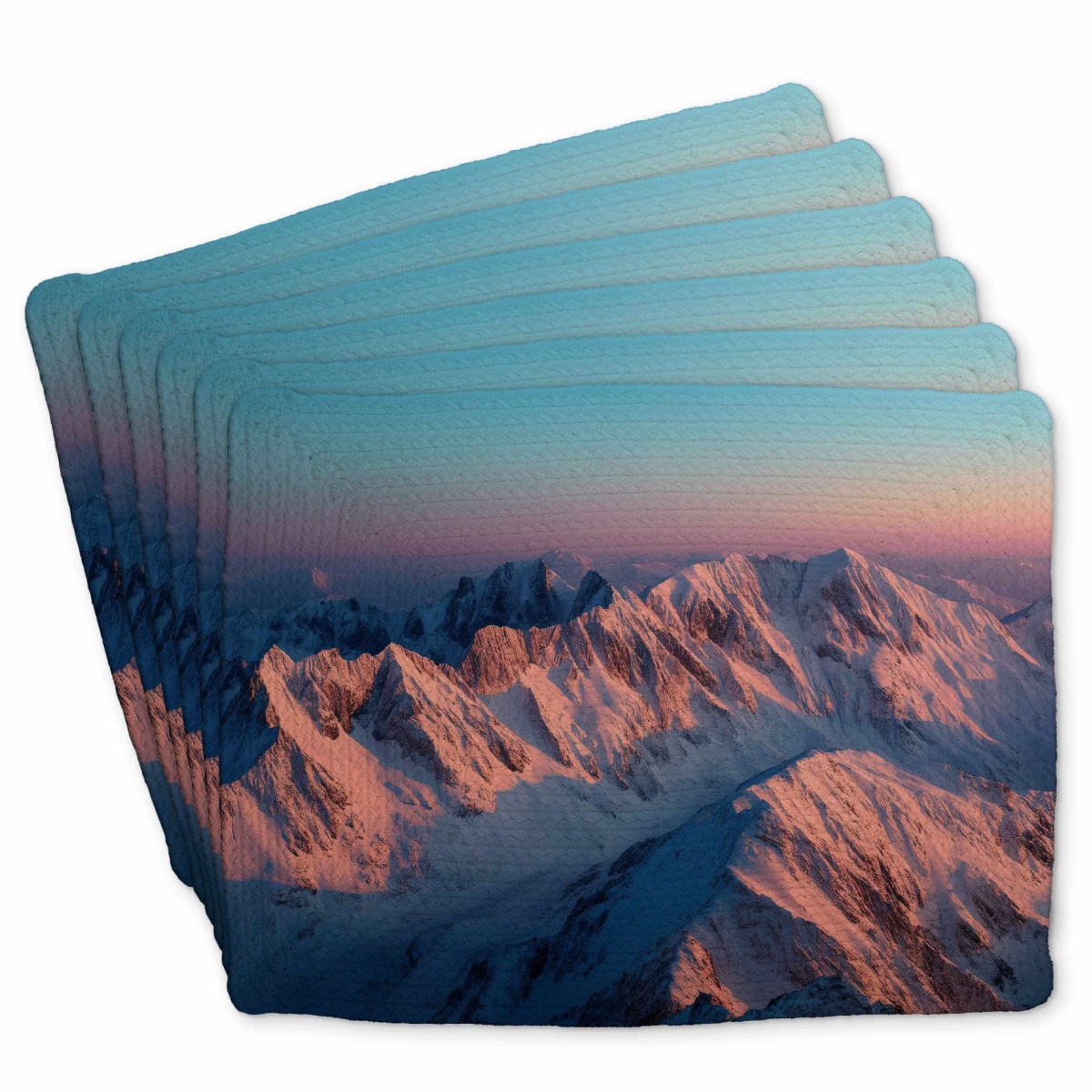 Picture of Conscious Sales C6BP14180IGUAT 14 x 18 in. Sunny Peaks Braided Polyester Placemat for Home Decor