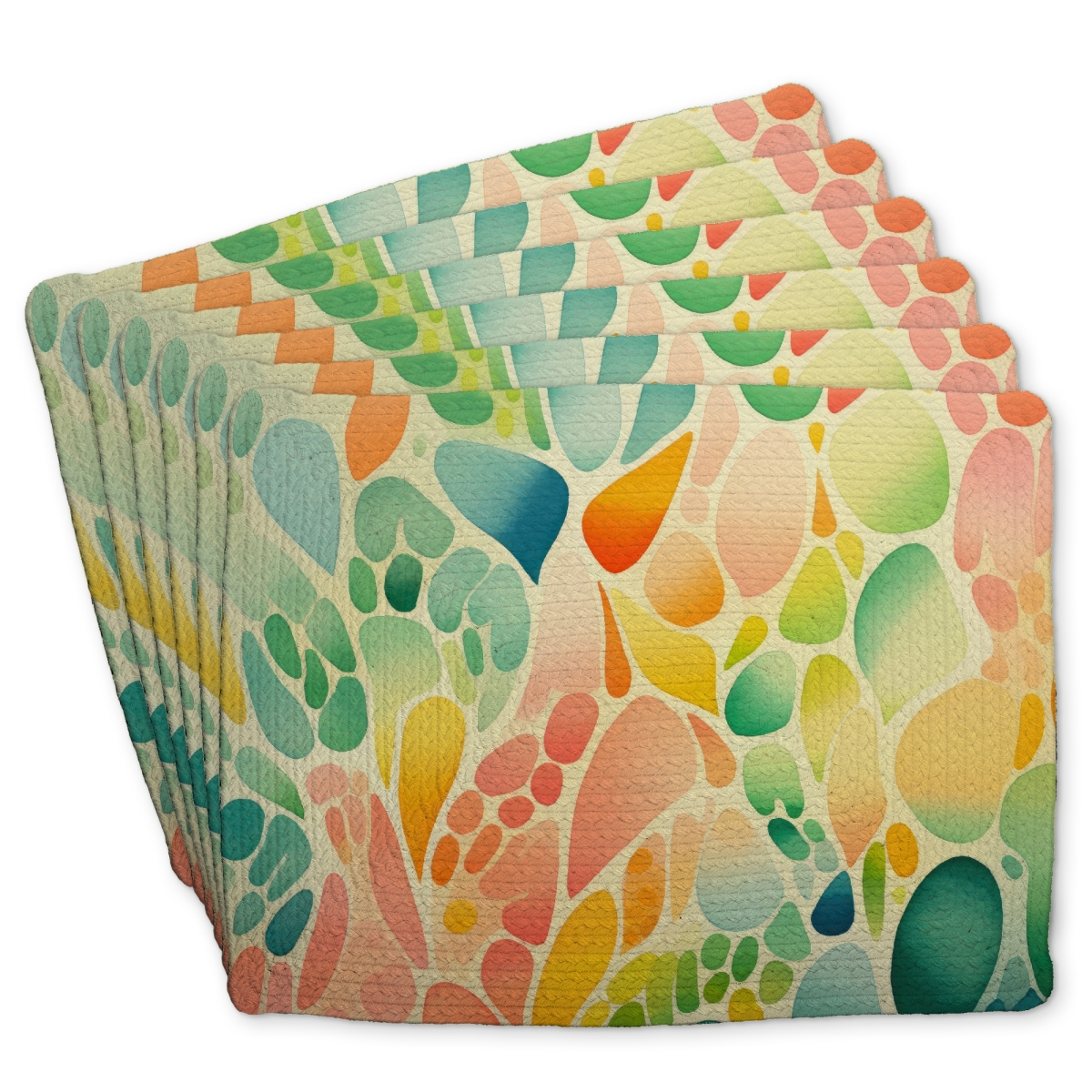 Picture of Conscious Sales C6BP14180T4KOG 14 x 18 in. Organic Fruits Braided Polyester Placemat for Home Decor