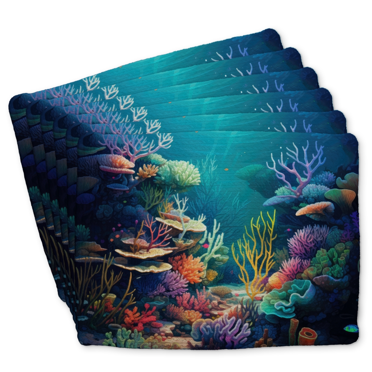 Picture of Conscious Sales C6BP141886I773 14 x 18 in. Filled with Life Braided Polyester Placemat for Home Decor