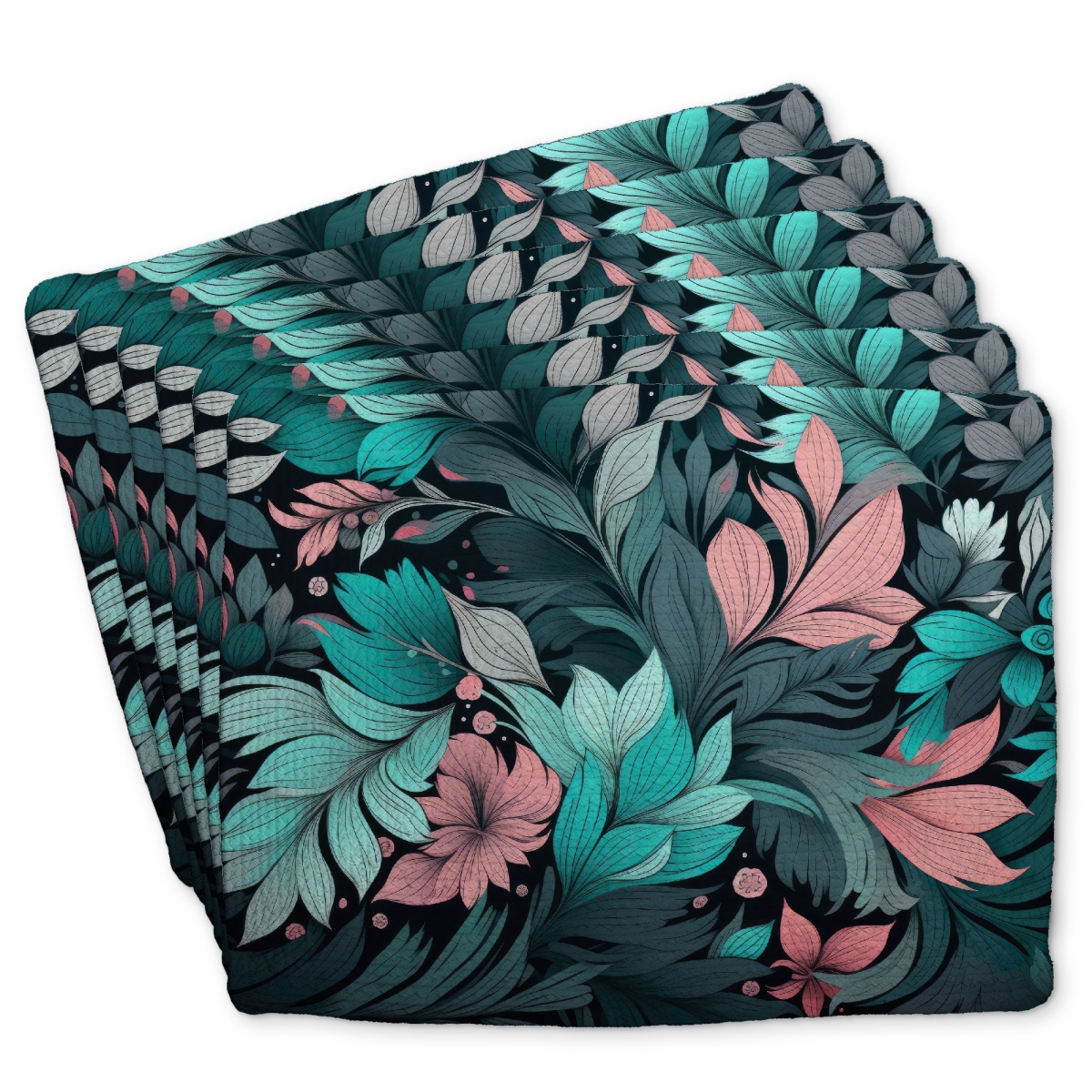 Picture of Conscious Sales C6BP1418LHYQ14 14 x 18 in. Neon Leaves - Braided Polyester Placemat for Home Decor
