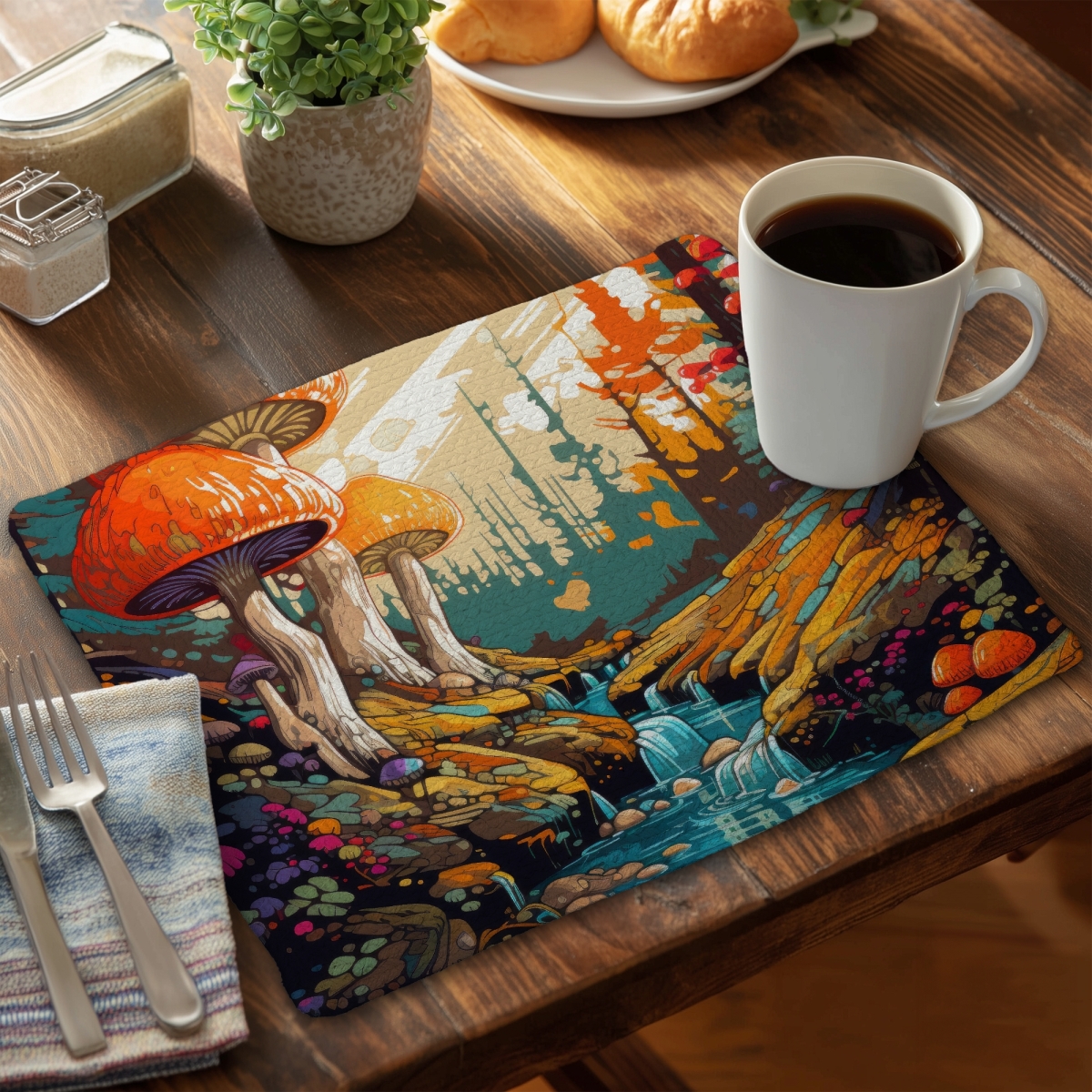 Picture of Conscious Sales C6BP1418QJ2EU6 14 x 18 in. Wisdom Inbound Braided Polyester Placemat for Home Decor