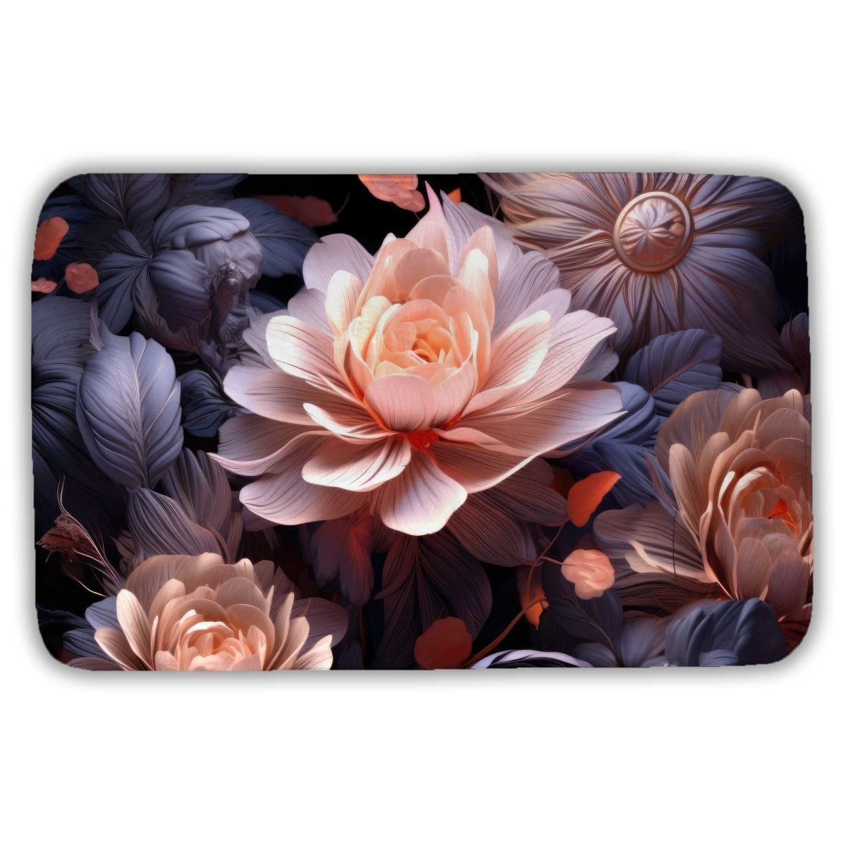 C1BM2134K8UT27 21 x 34 in. Sublime Light Coral Bath Mat - Stylish Home Decor Accent