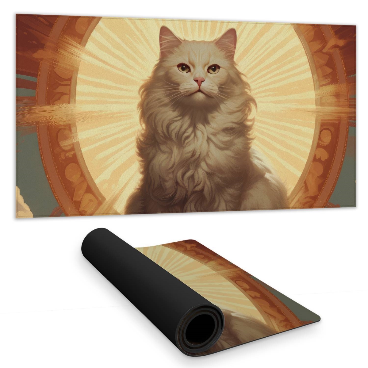 Concius Sales C1DM1531H487AM 16 x 32 in. Infinite carelessness Brown Desk Mat - Stylish Mat