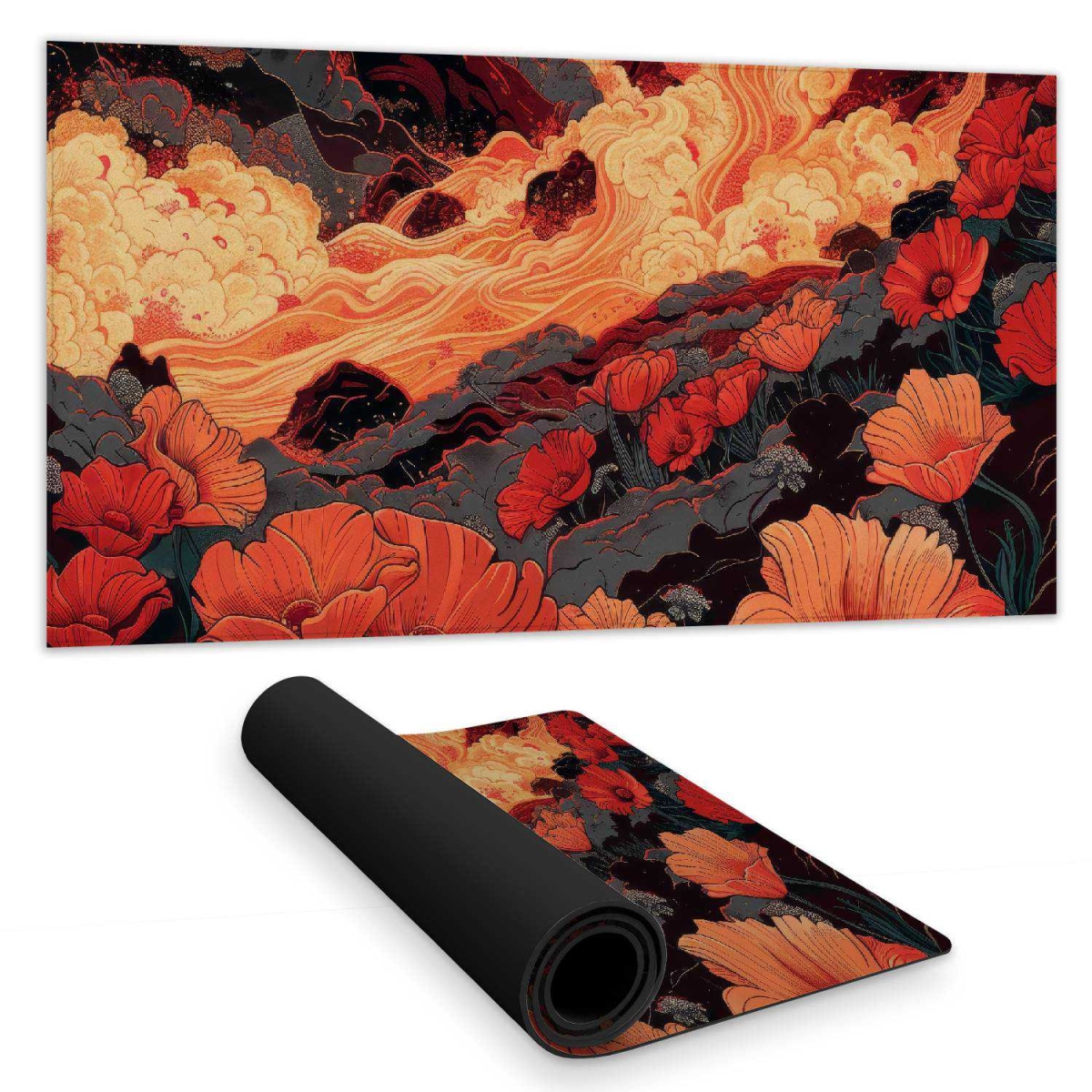 Concius Sales C1DM1531I1R7HH 16 x 32 in. The Big Burn Desk Mat - Stylish Home Decor Surface Protector