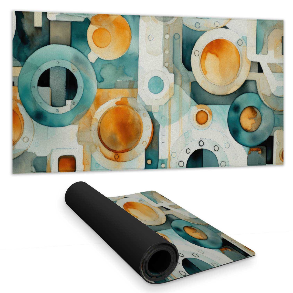 Concius Sales C1DM1531NGBRLO 16 x 32 in. Decomposed Porthole Desk Mat - Stylish Home Decor Accessory