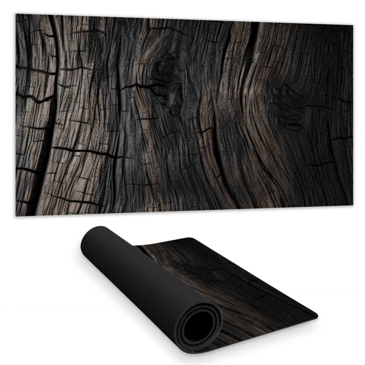 C1DM1531QP7W68 16 x 32 in. Dark Wood Desk Mat - Elegant Brown Home Decor Accessory