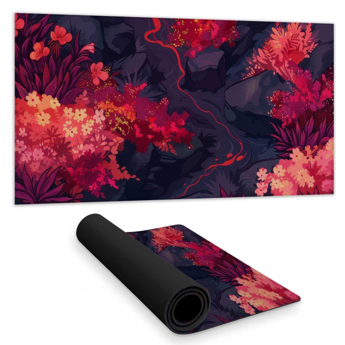 Concius Sales C1DM1531V62444 16 x 32 in. Burning Plants Desk Mat - Stylish Home Decor Desk Pad