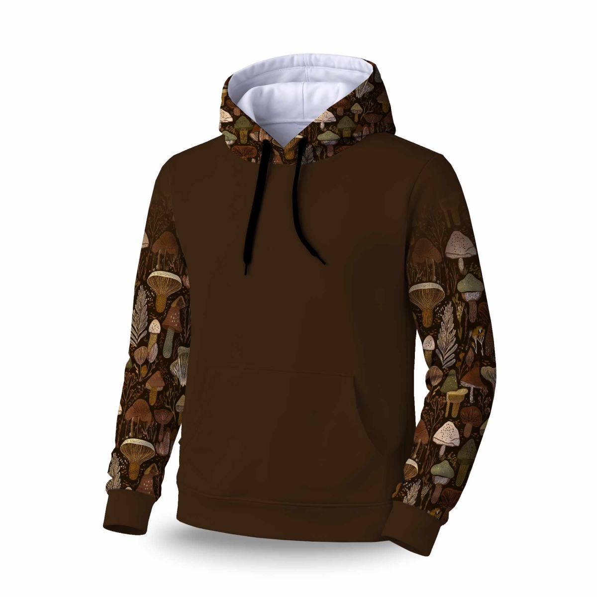 C1SPHXLG4KK9VK Forest Fungi Whispers Sleeve Pullover Hoodie - Apparel - Extra Large