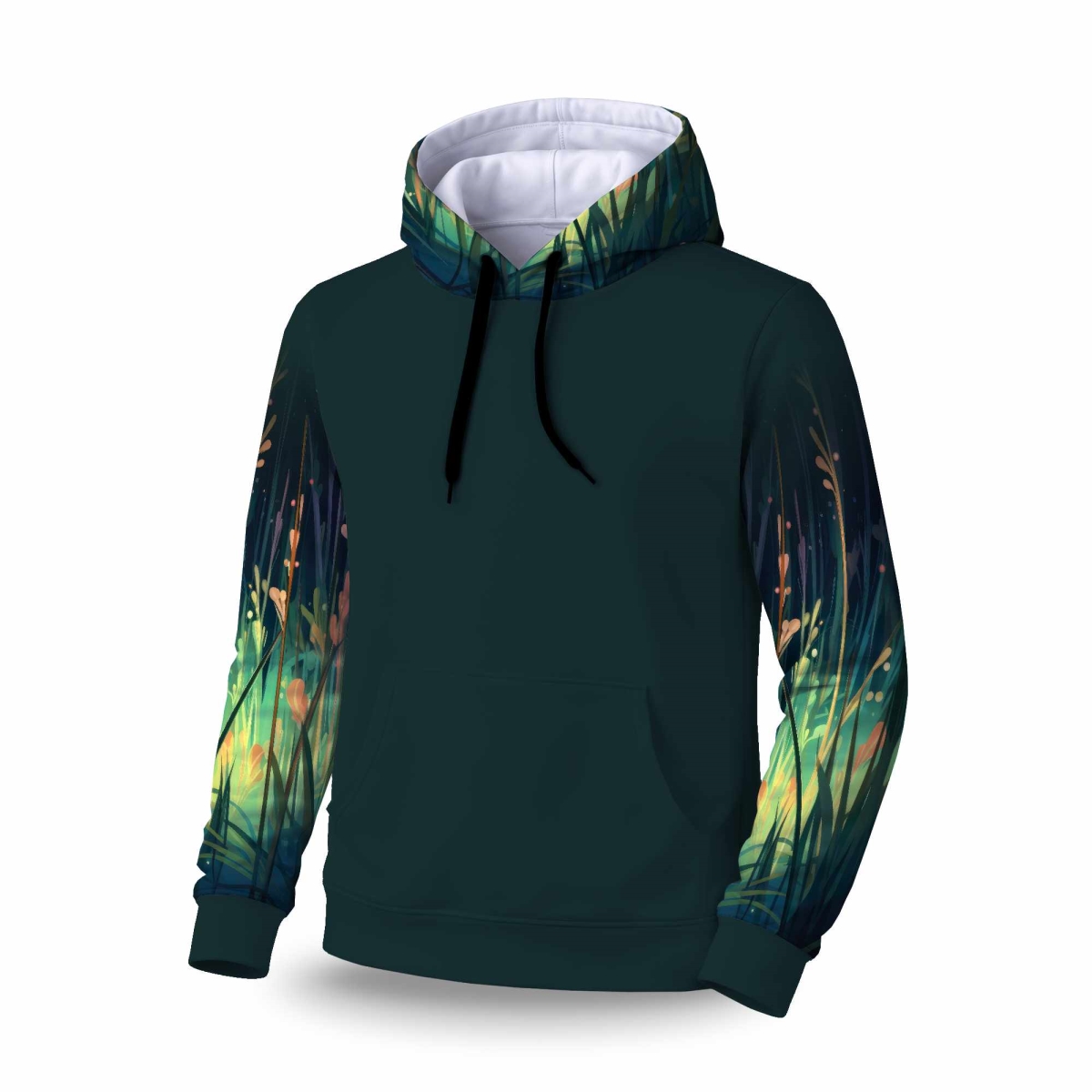 C1SPHXLGEJAHIP Between Twigs Sleeve Pullover Hoodie - Stylish Apparel - Extra Large