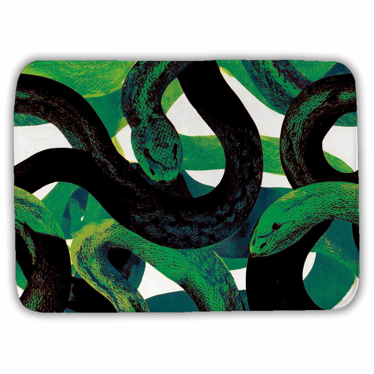 C1BM17248599Q8 17 x 24 in. Emerald Coil Dance Bath Mat - Stylish Home Decor Accent