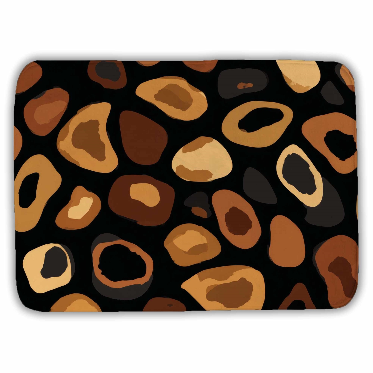 C1BM1724FAE2SS 17 x 24 in. Wild Earth Spots Bath Mat - Stylish Home Decor Accent