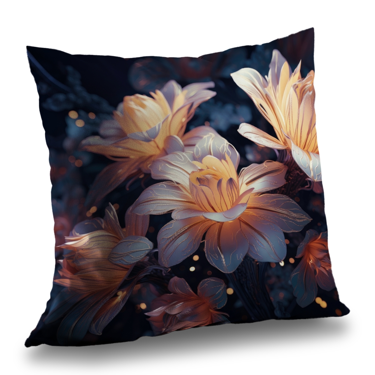 Concius Sales C1PC262605D82N 26 x 26 in. Pixie Flowers Poly Twill Throw - Cozy Home Decor Blanket - Insert NOT included