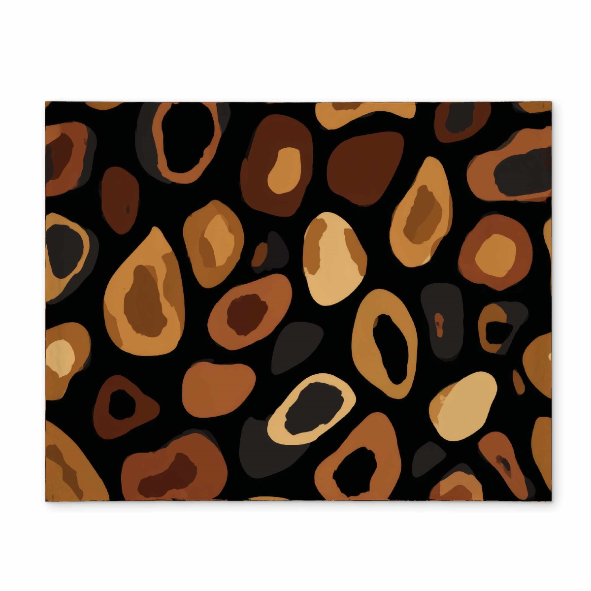 CPPM1418APVJOF 14 x 18 in. Wild Earth Spots Polyester Placemat - Stylish Home Decor
