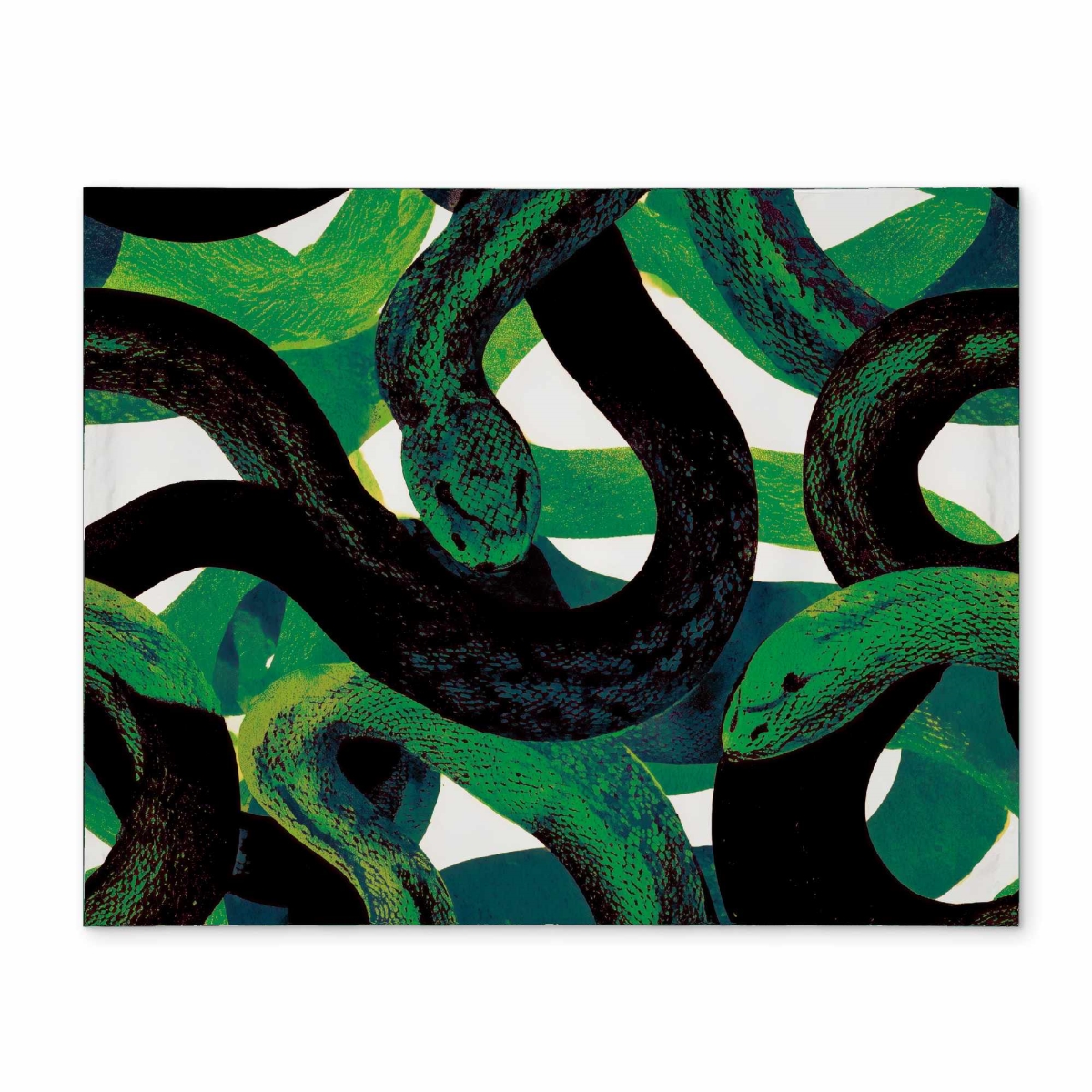 CPPM1418IO4S87 14 x 18 in. Emerald Coil Dance Placemat for Elegant Home Decor