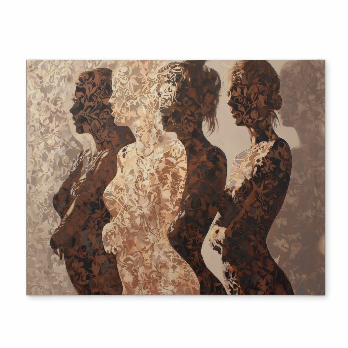 CPPM1418JMH1LI 14 x 18 in. Silhouettes Placemat - Stylish Home Decor Table Accent