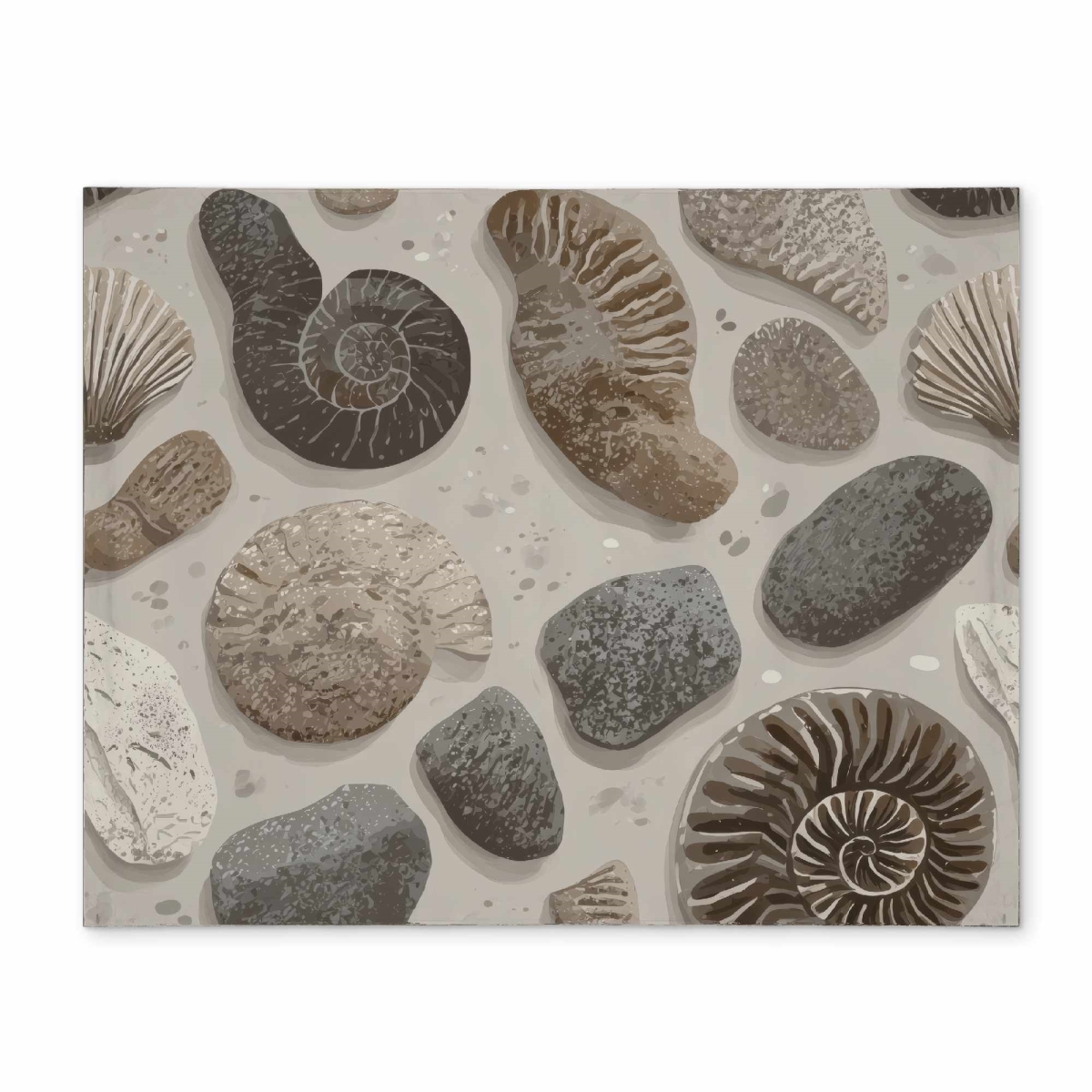 CPPM1418KJTII8 14 x 18 in. Timeless Fossil Flow Placemat - Elegant Home Decor Accent