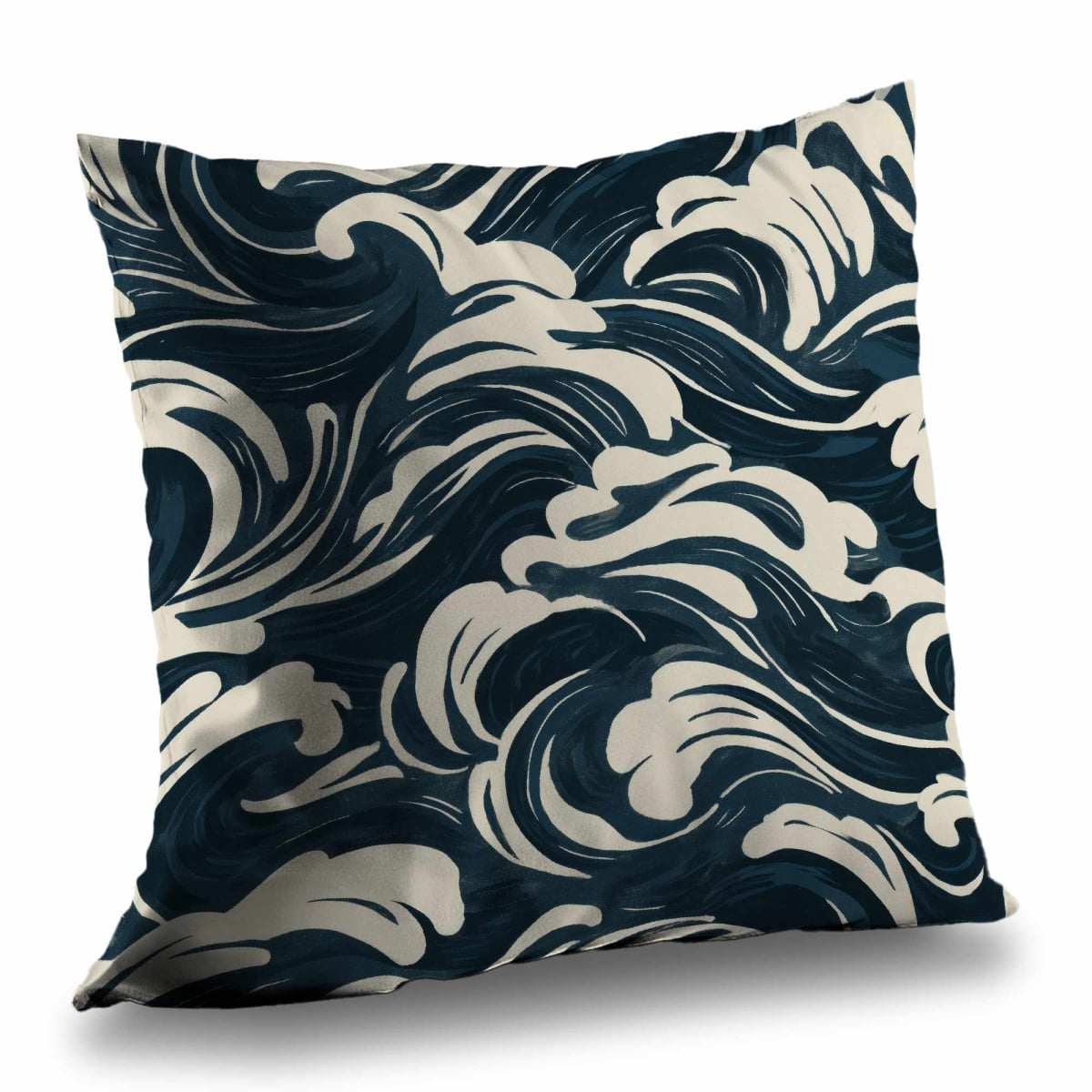 C1PC2020LJ0XJP 20 x 20 in. Midnight Ocean Flow Poly Twill Throw - Cozy Home Decor - Insert NOT included