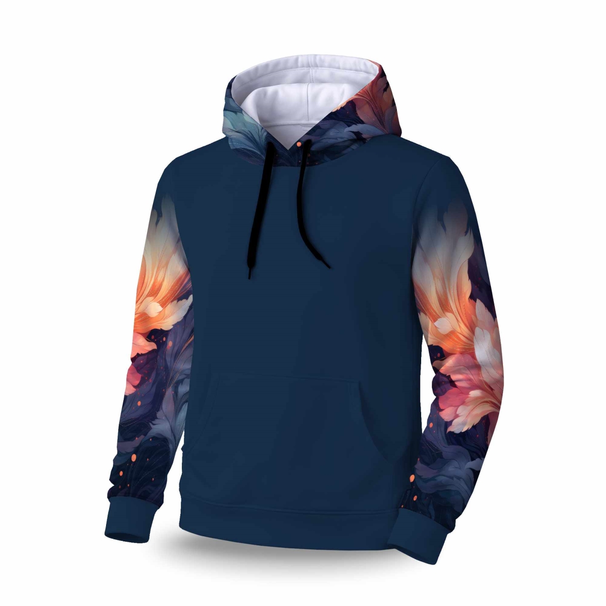 C1SPHMDM146NHO Ethereal Sleeve Pullover Hoodie - Stylish Apparel Comfort - Medium