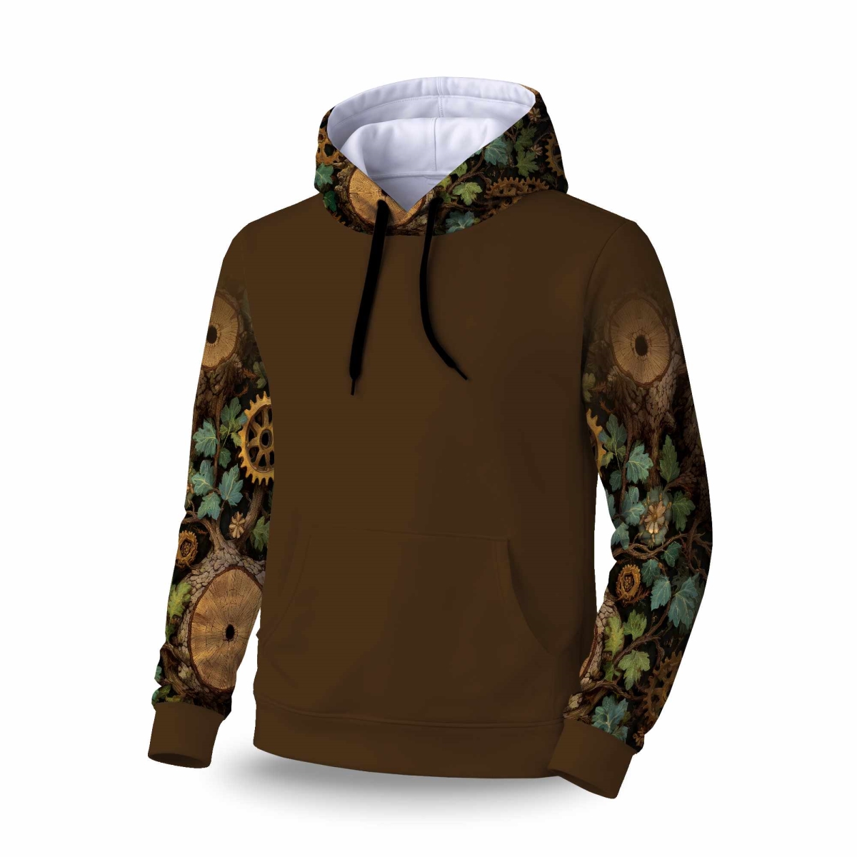 C1SPHMDM29GU7W Hiding Gears Sleeve Pullover Hoodie - Stylish Apparel - Medium