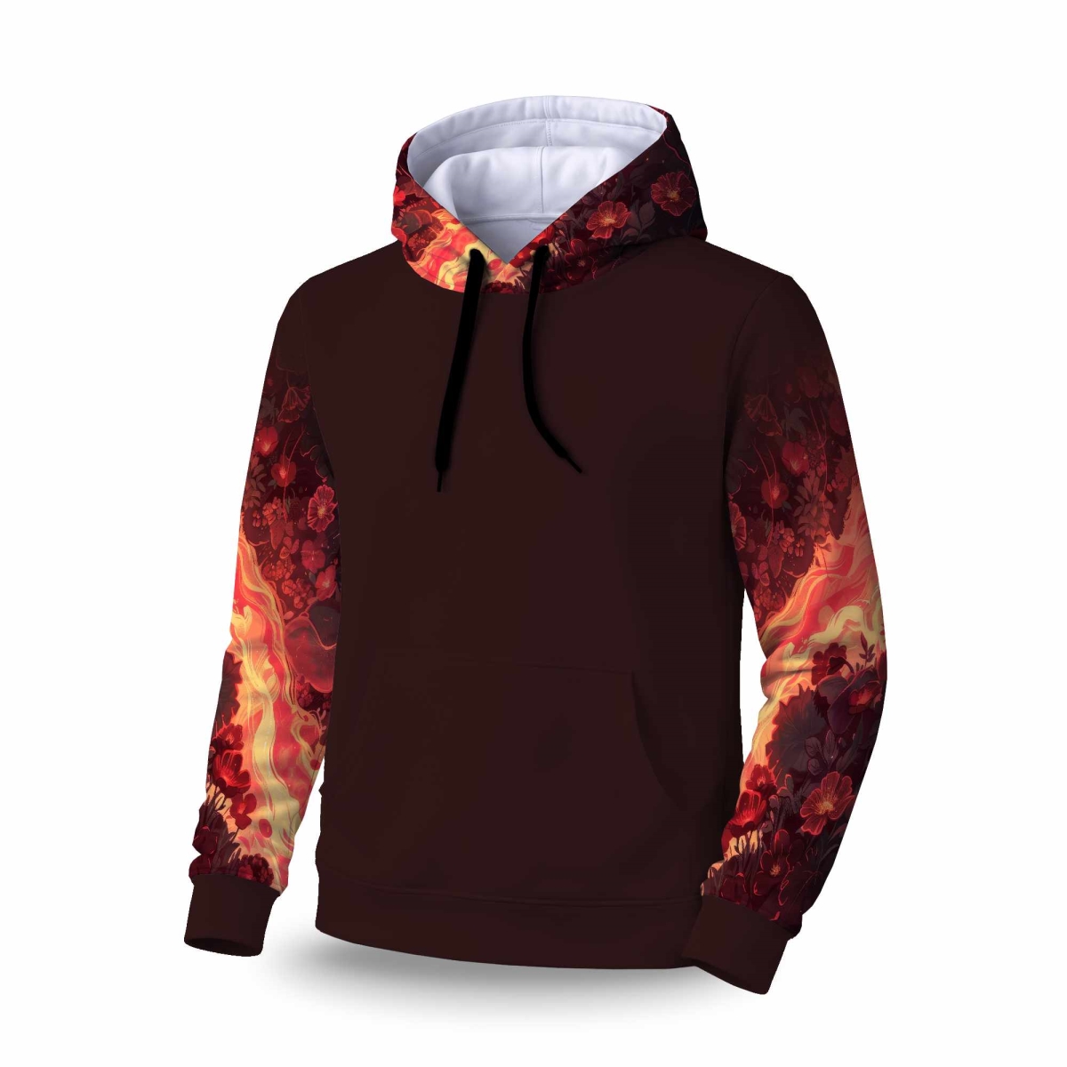 C1SPHMDM9RHGPP Seering Flowerbed Sleeve Pullover Hoodie - Stylish Apparel - Medium