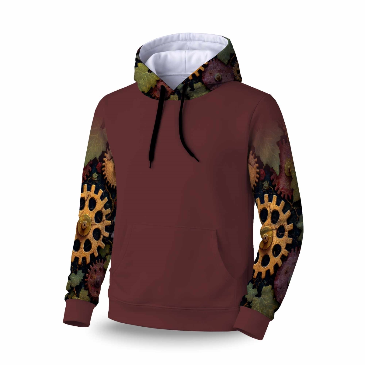 C1SPHMDML6OEVH Nature Punk Sleeve Pullover Hoodie - Stylish Apparel - Medium