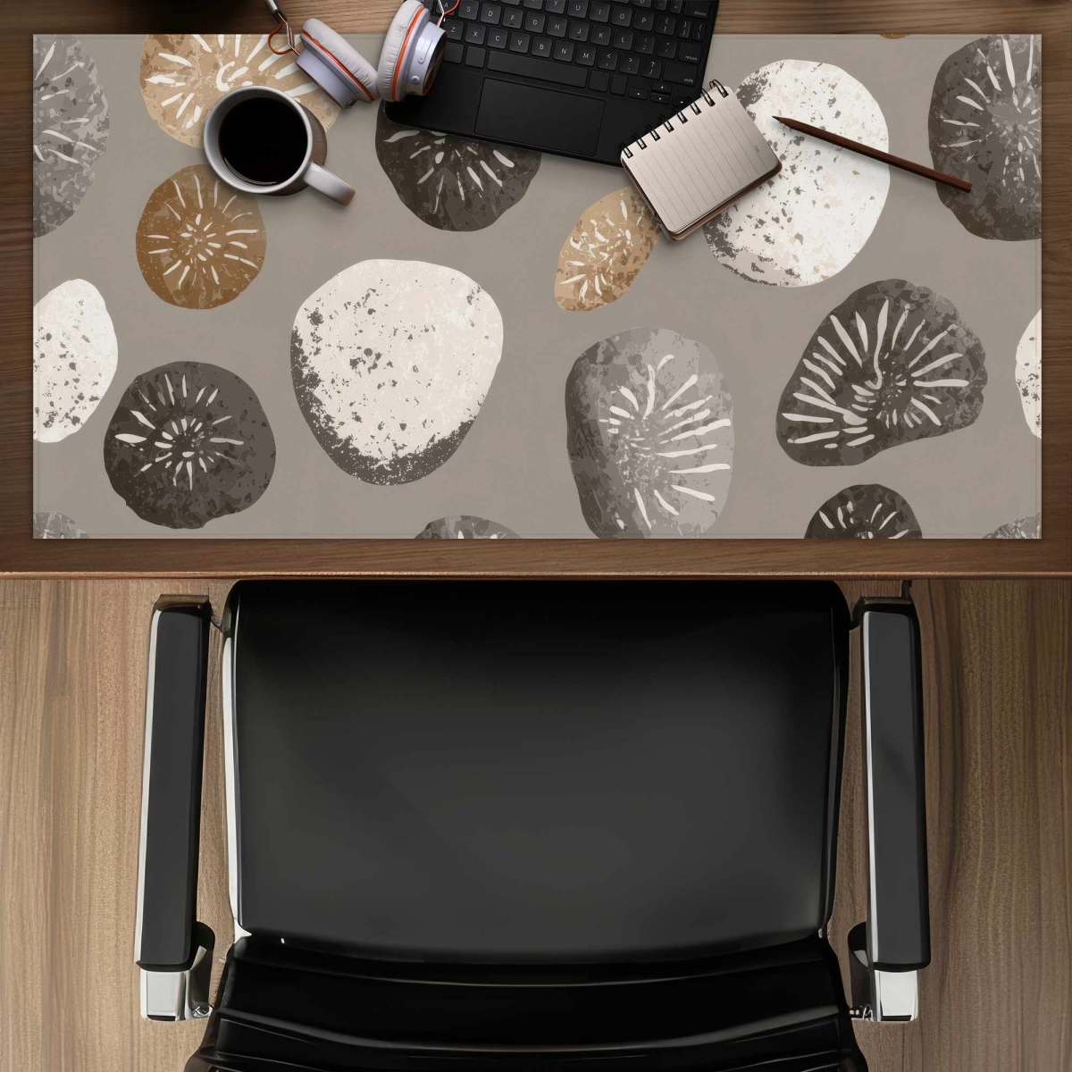 C1DM15318Q7RDY 16 x 32 in. Earthstone Echoes Desk Mat - Stylish Home Decor Accent