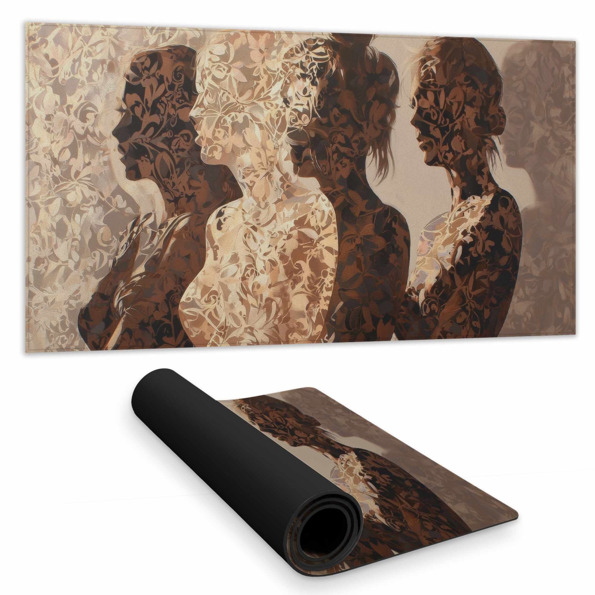 C1DM1531EJ6MLB 16 x 32 in. Silhouettes Desk Mat - Stylish Home Decor Accent