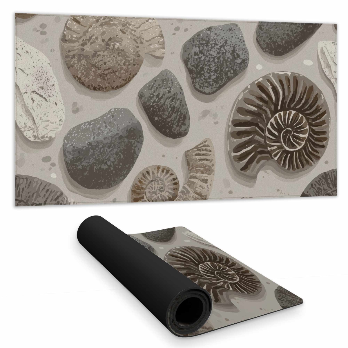 C1DM1531H15OBF 16 x 32 in. Timeless Fossil Flow Desk Mat - Elegant Home Decor Accent