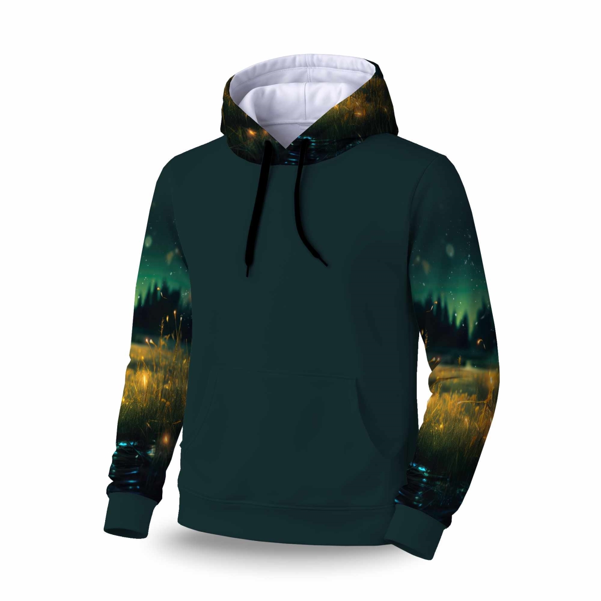 C1SPHSML2D7FNG Light in the Dark Sleeve Pullover Hoodie - Stylish Apparel - Small
