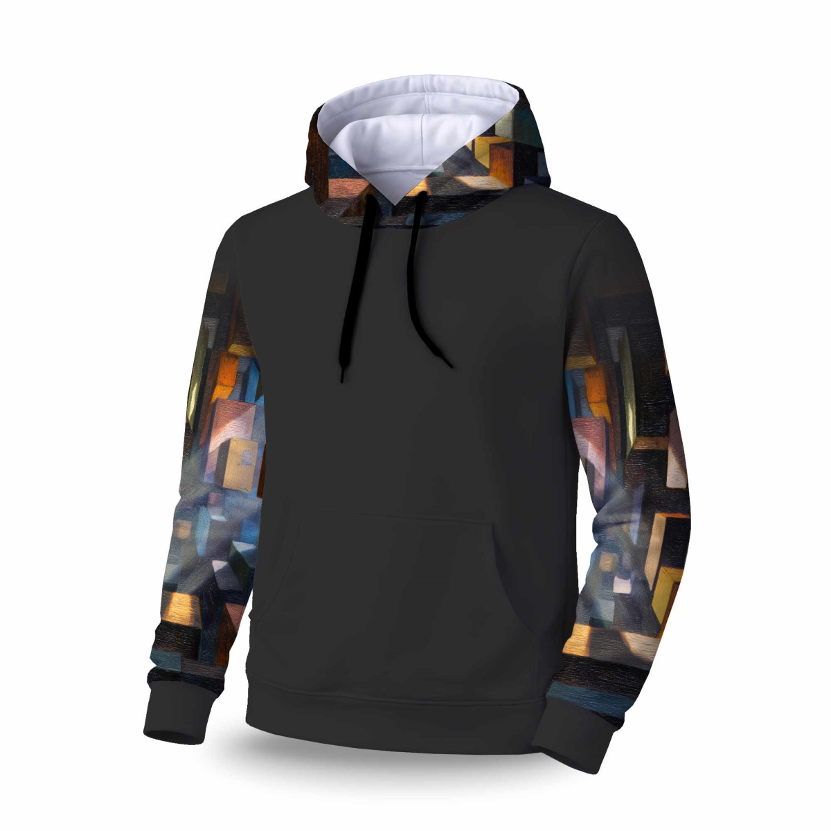 C1SPHSML3CTOVX Boxed Up Sleeve Pullover Hoodie - Stylish Apparel Wear - Small
