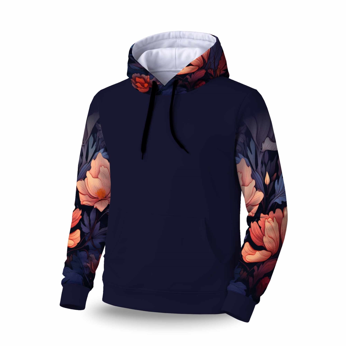 C1SPHSML4STMKK Blooming Uninterrupted Sleeve Pullover Hoodie - Apparel - Small