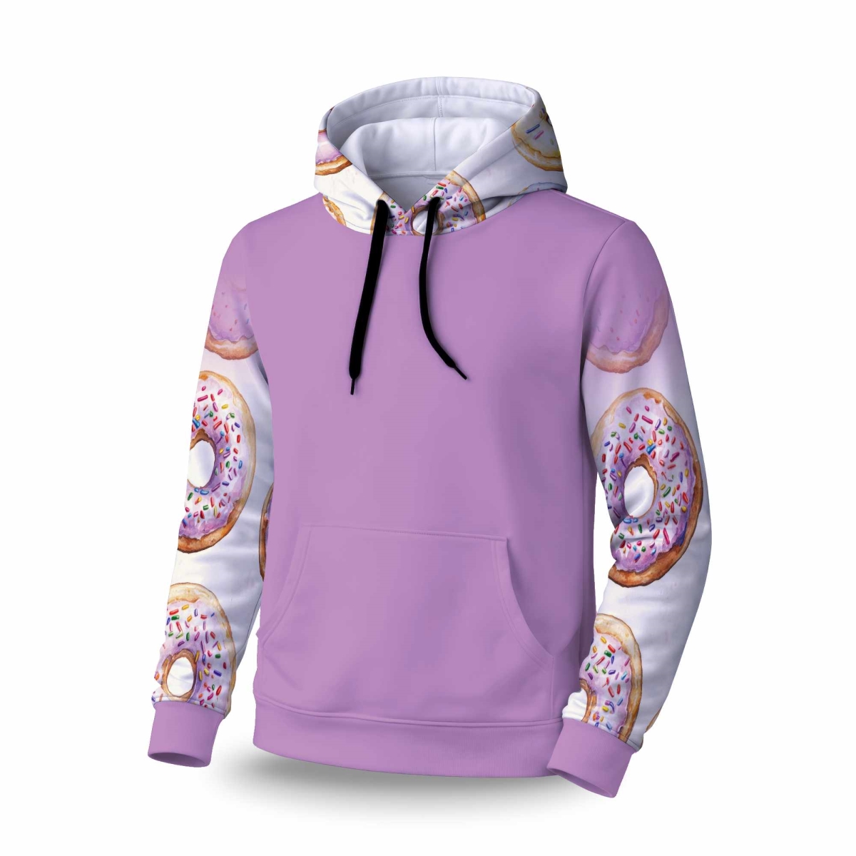 C1SPHSMLDH6I7A Sugar Delights Sleeve Pullover Hoodie - Stylish Apparel - Small