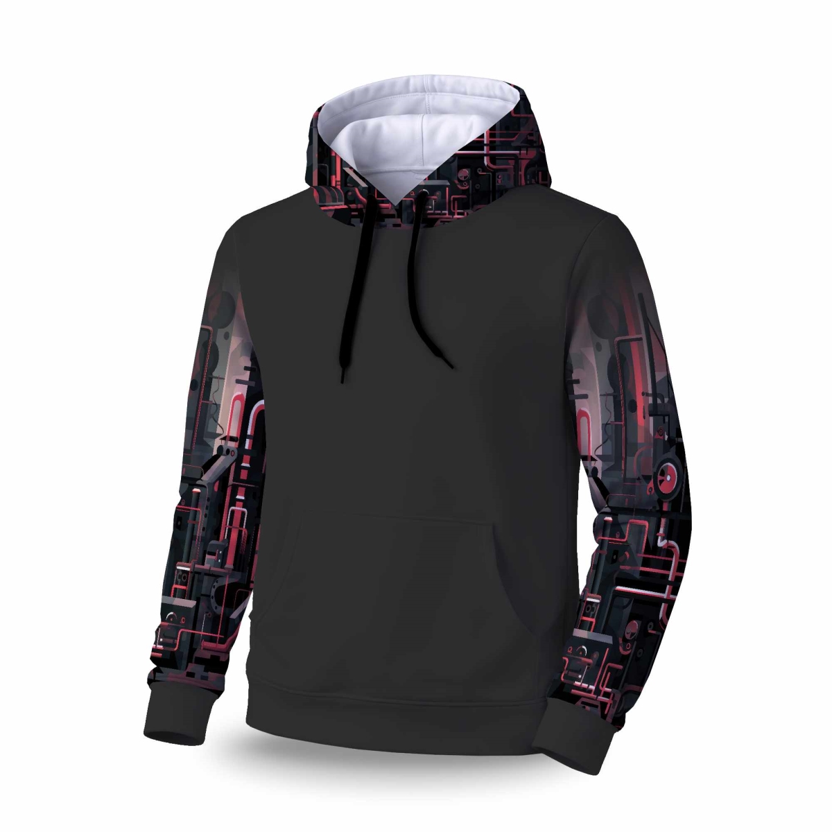 C1SPHMDM1G3WYS Industrial Empire Sleeve Pullover Hoodie - Stylish Apparel - Medium