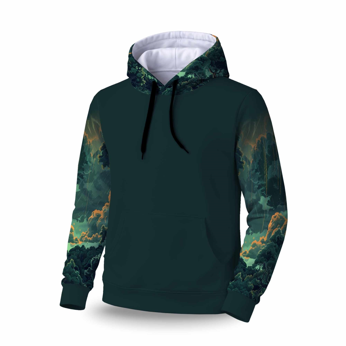 C1SPHMDMFMBYQP Drops Sleeve Pullover Hoodie - Comfortable Stylish Apparel - Medium