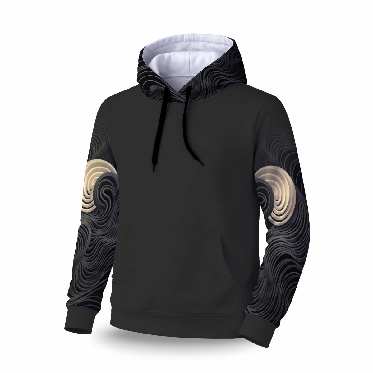 C1SPHMDMN9R0E1 Layers Sleeve Pullover Hoodie - Stylish Apparel Layering - Medium
