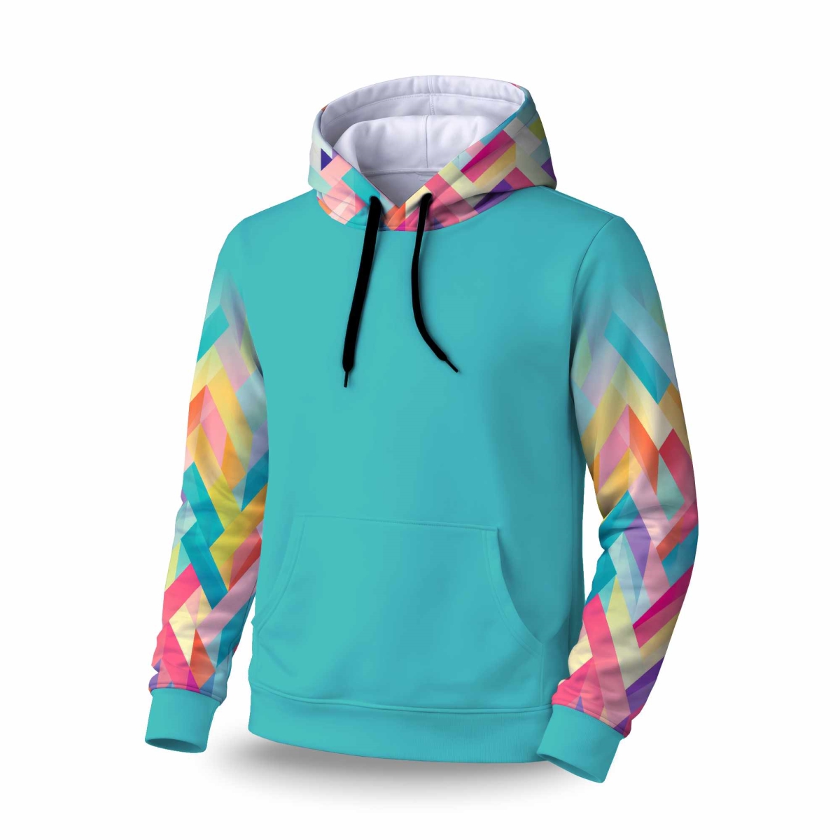 C1SPHMDMPLHJ8S Stripe Harmony Sleeve Pullover Hoodie - Stylish Apparel - Medium