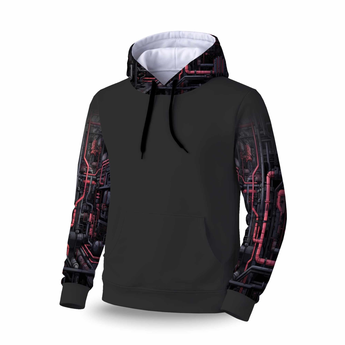 C1SPHMDMUUSLZT Tubular Nightmare Sleeve Pullover Hoodie - Stylish Apparel - Medium