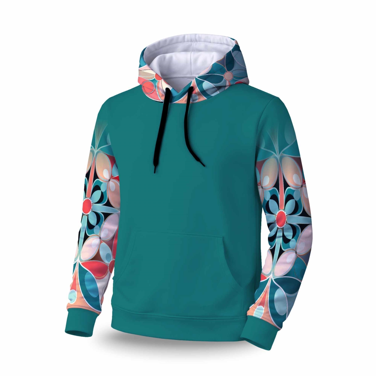 C1SPHLRG6JDFX1 Sweet Curves Sleeveless Pullover Hoodie - Stylish Apparel - Large