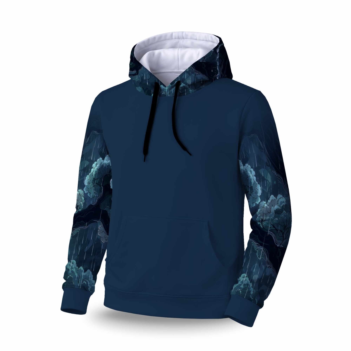 C1SPHLRGD9DJVL Canopy Sleeve Pullover Hoodie - Comfortable Apparel Fit - Large